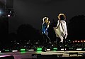 Mick Jagger and Lisa Fischer, concert at Hyde Park in London, 2013