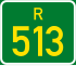 Regional route R513 shield