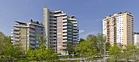 Romeo & Julia, high-rise apartments, Stuttgart-Rot (1954–59)