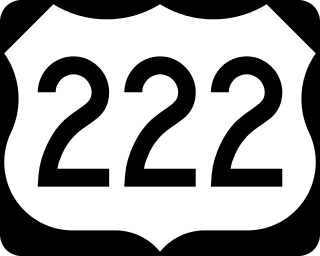 <span class="mw-page-title-main">U.S. Route 222</span> Highway in Maryland and Pennsylvania