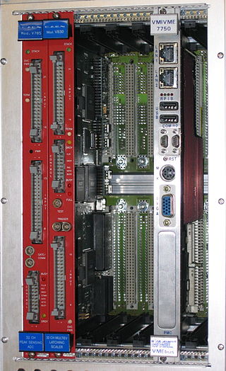 <span class="mw-page-title-main">VMEbus</span> Computer bus standard physically based on Eurocard sizes