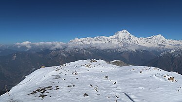 Dhaulagiri view from Khopra Ridge 3660 Meter