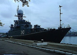 Russian corvette <i>Kabardino-Balkariya</i> Parchim-class corvette of the Russian Navy