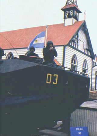 <span class="mw-page-title-main">1982 invasion of the Falkland Islands</span> Argentine invasion of the Falklands