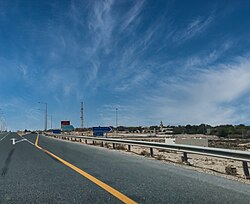 Entrance to Umm Bab on Umm Bab Road