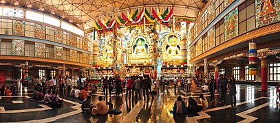 Le Golden Temple tibétain, situé entre Madikeri et Koppa