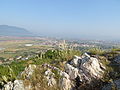 Remains of prehistoric fort, late antiquity fort wall pieces and church foundations from the same time period