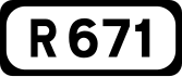 R671 road shield}}