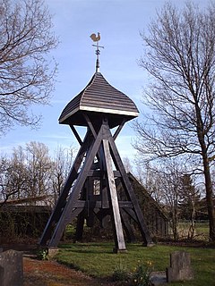 Nijeholtwolde Village in Friesland, Netherlands