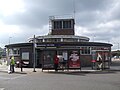 View of the station building looking south