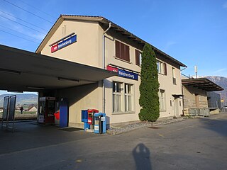 <span class="mw-page-title-main">Reichenburg railway station</span> Railway station in Switzerland