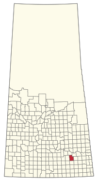 Location of the RM of Montmartre No. 126 in Saskatchewan