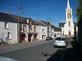 The Julienne David Road, with the church of Saint-Médard in the background