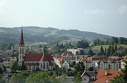 Vy över centrala Sankt Gallen