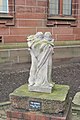 "The Whisper" by William Lamb sculpture outside the library