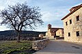 Vista parcial (suroriental) de la Ilesia de la Santísima Trinidá (Veguillas de la Sierra), (Teruel). sieglu XVIII.