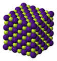 Fluoruro di cesio, composto da cesio e fluoro (Δe.n. 3,19)