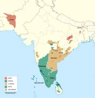 <span class="mw-page-title-main">Dravidian languages</span> Language family mostly of southern India