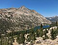 Mt. Bago above Charlotte Lake, from northeast on JMT.