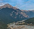 Mount Field rising above Field, British Columbia