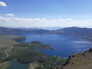 <span class="mw-page-title-main">Lake Nemrut</span> Freshwater crater lake in Bitlis Province, eastern Turkey