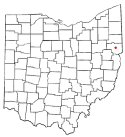 Location of Lisbon, Ohio