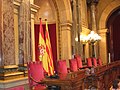 Mesa del Parllamentu de Cataluña.