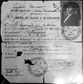 Permis de demorança a París de Mata Hari (1915)