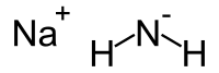 Structural formula of sodium amide