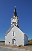 St. Olaf Kirke, constructed in 1884, in Cranfills Gap, Texas.