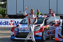 2014 10 04 11-00Rallye France, Parc assistance Colmar, Robert Kubica et Maciej Szczepaniak,.jpg