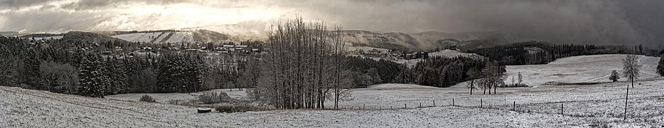 Blick von der Kuppe nach Süden auf Sankt Andreasberg