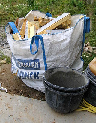 <span class="mw-page-title-main">Construction waste</span> Unwanted material produced directly or incidentally by the construction industries