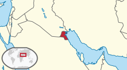 Kuwaitin sijainti
