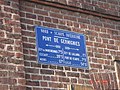 Plaque Pont de Germignies.