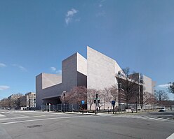 Southwest corner of East Building during renovation, looking northeast (2014)