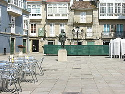 Praça do centro de Padrón