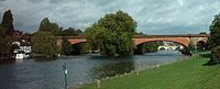 A ponte de ferrocarril Maidenhead, no seu tempo a ponte de ladrillo de maior luz.