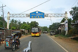 Signe à l'entrée de la municipalité.