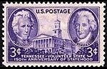 Thumbnail for File:Tennessee Statehood Sesquicentennial, 3c, 1946 issue.jpg