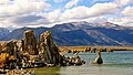 Lee Vining Peak and Mount Warren seen from Mono Lake.