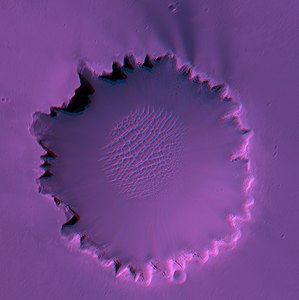 Victoria crater on Mars