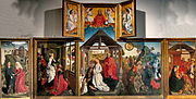 Rogier van der Weyden, Polyptych with the Nativity, حوالى 1450