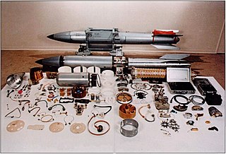 <span class="mw-page-title-main">Warhead</span> Section of a device that contains the explosive agent or toxic material