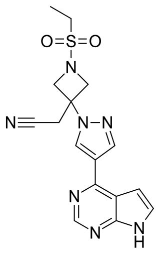 <span class="mw-page-title-main">Baricitinib</span> Chemical compound