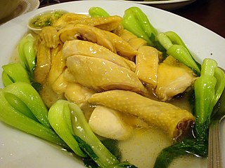 <span class="mw-page-title-main">White cut chicken</span> Chinese cuisine dish