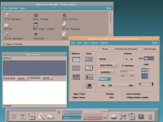 <span class="mw-page-title-main">Common Desktop Environment</span> Desktop environment for Unix, Unix-like, and OpenVMS operating systems