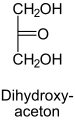 de: Struktur von Dihydroxyaceton; en: Structure of dihydroxyaceton