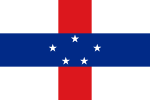 Vlag van die Nederlandse Antille, 1986 tot 2010, ná die afstigting van Aruba