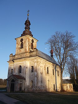 Kostel Nejsvětější Trojice v březnu 2015